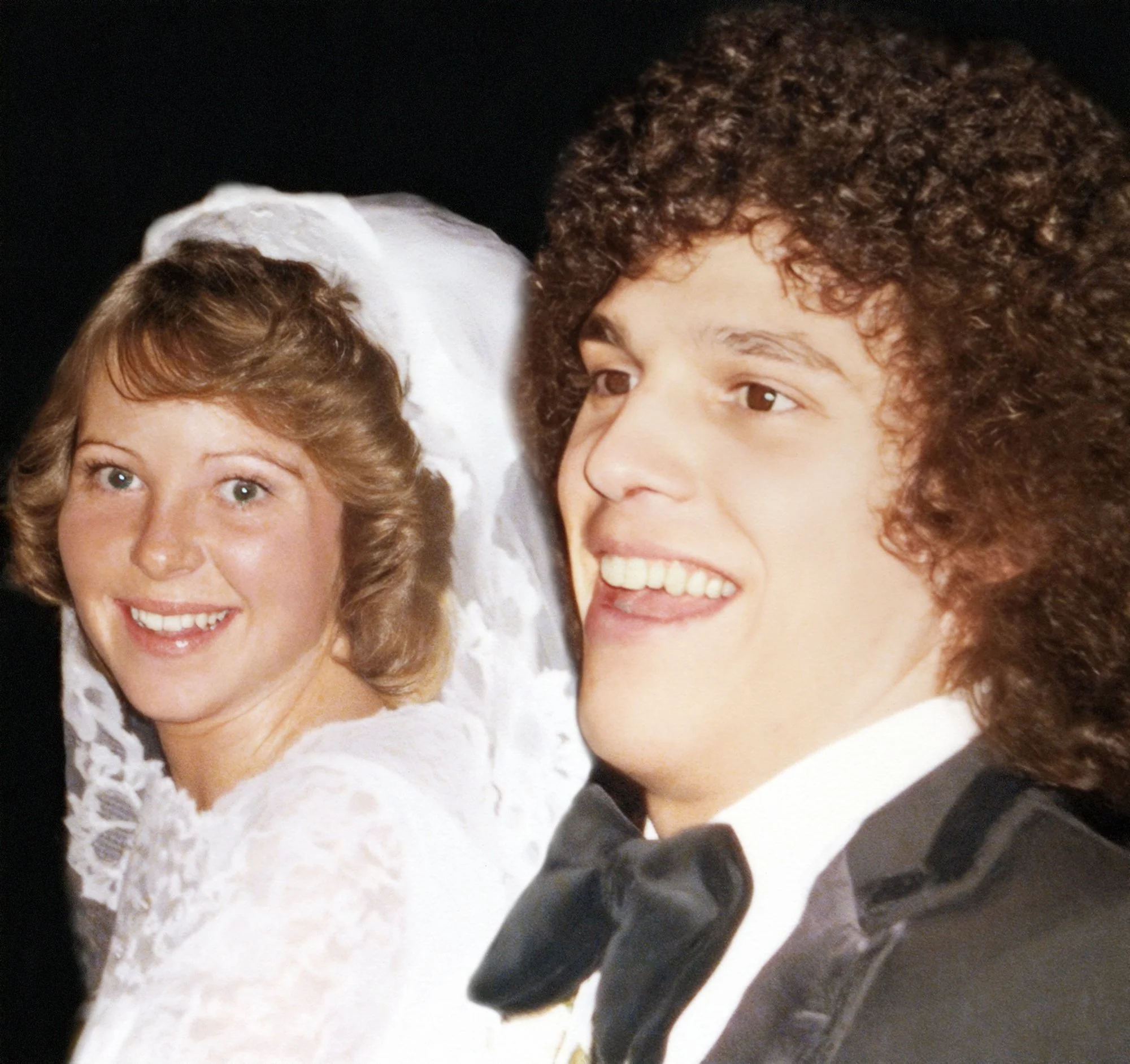 Roni and Rob’s wedding night — can you believe it’s still going strong?