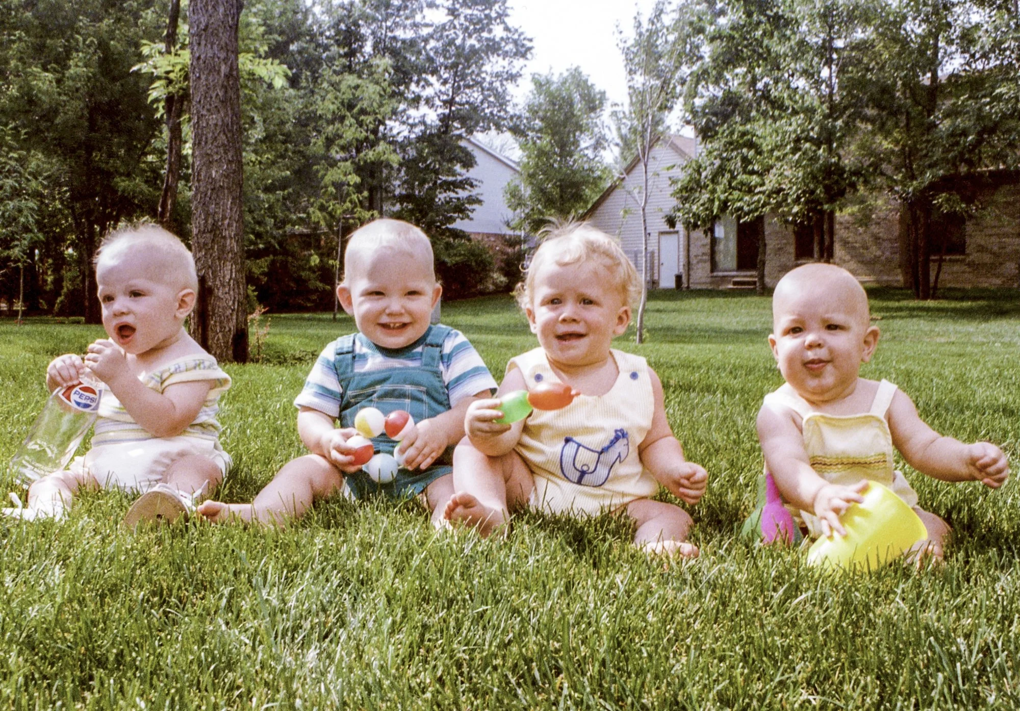 New Kids on the Block. From left to right, we have Joe Lubinski, Erik, Billy O’Meara, and James Miller. July 4th 1984.
