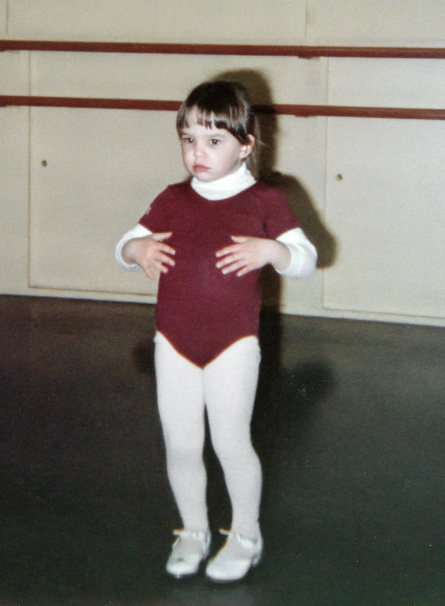 Kelly at dance practice.