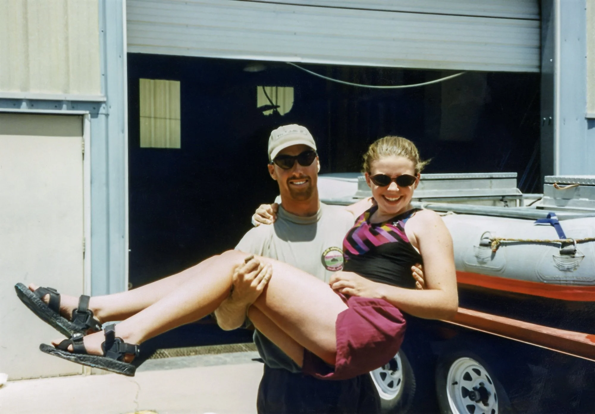 Kelly and our river guide.