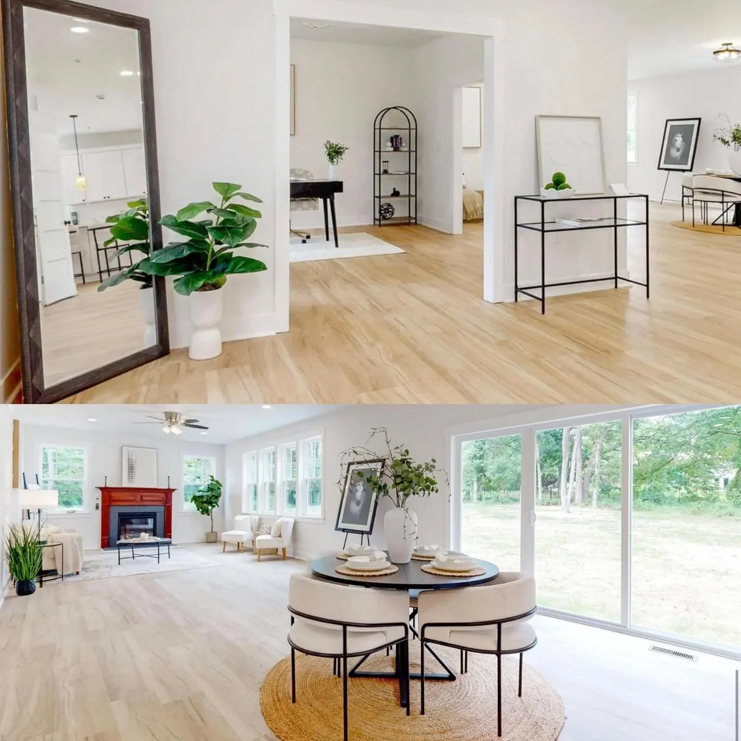 When they say they want modern farmhouse with and emphasis on modern with clean lines and an open and airy feeling🏡🌬️

#homestyle #home #homestagers #homestylingtips #homestagingworks #homestaging #homestagingsells #interiordecor #interiordesign #h