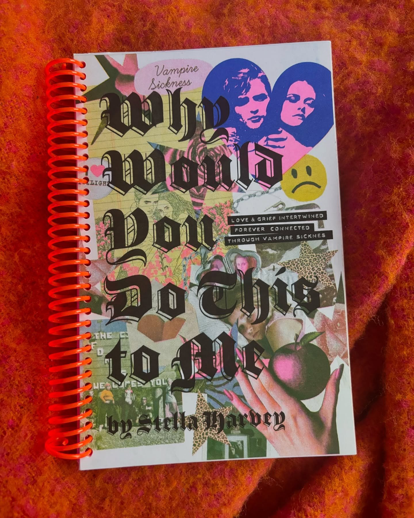 She&rsquo;s here, and she&rsquo;s 94 pages of vampire sickness madness. Come check her out in person March 1st :-) 

Written, designed, riso printed, cut &amp; bound by me :)