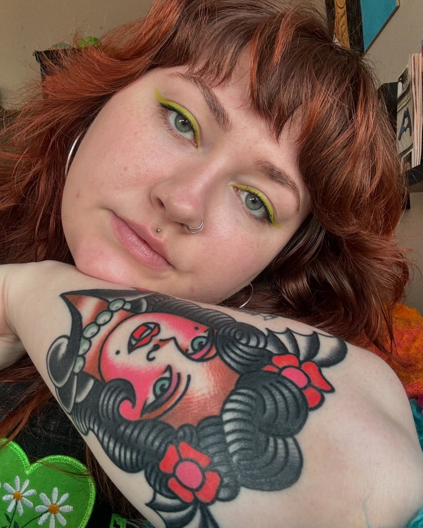 Posing with my new vampire lady (our eyes match!!!) to let you know that my latest zine, &ldquo;Why Would You Do This To Me&rdquo; is now available for purchase on my site 🩷🩸 

After the zine release party I needed to take some time to just breathe