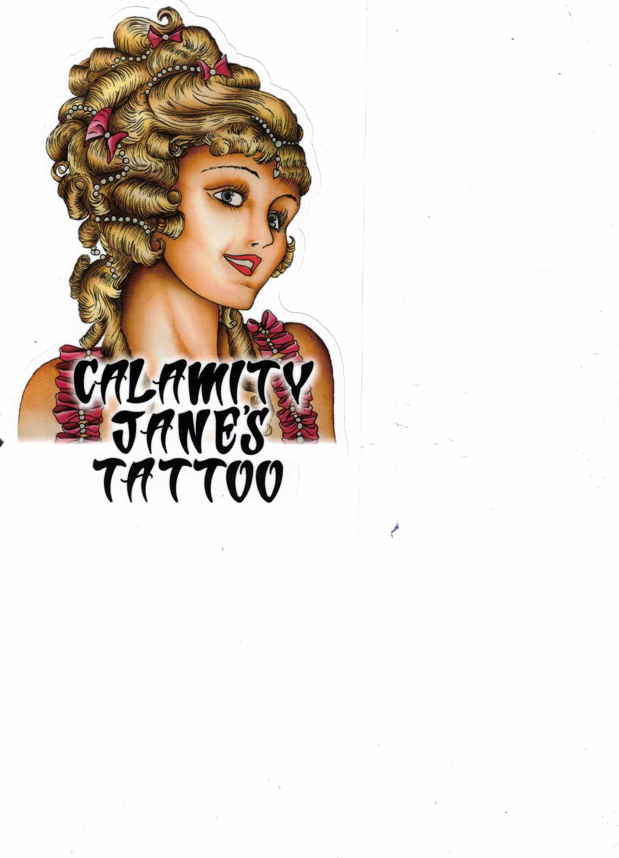 Pin-up Head Sticker 7'L x 4 1/2'W