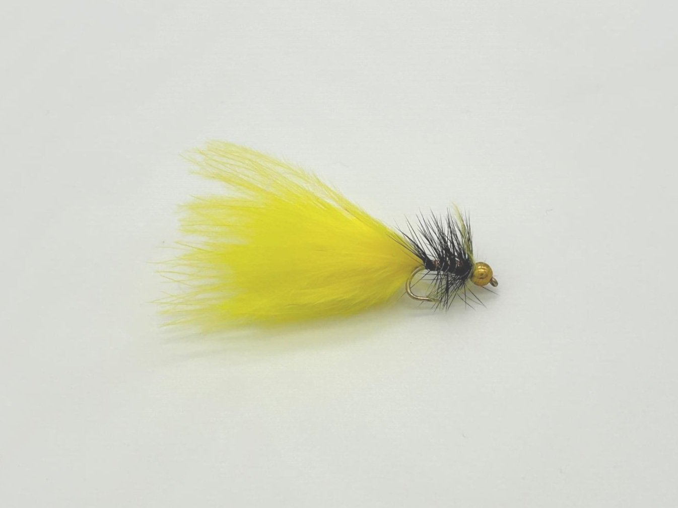 1 x Goldhead Dancer Black Body / Yellow Tail (Barbed)