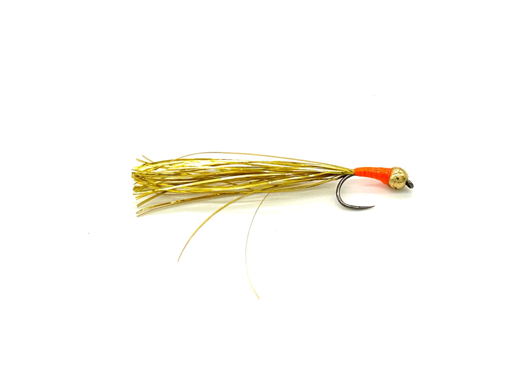 Firebird Stalking Bug - Gold Tungsten Bead, Orange Body, Gold Tail Trout Fly