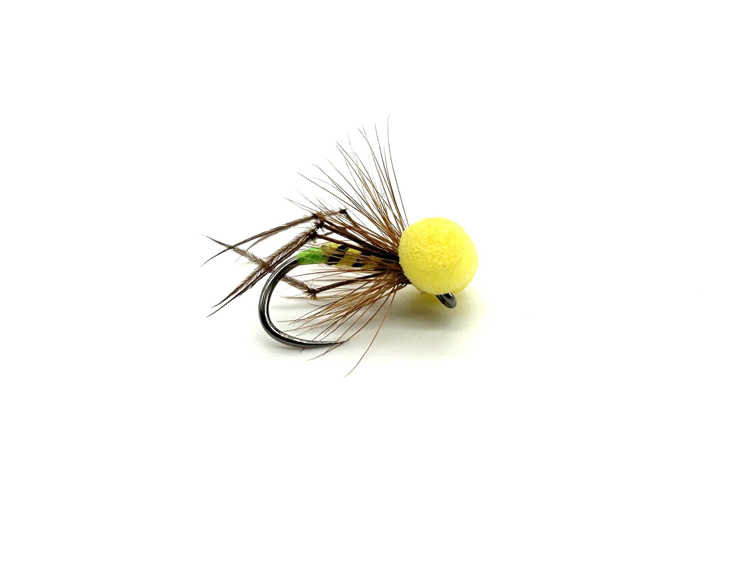 Yellow Owl Hopper Booby Flies For Trout Fly Fishing