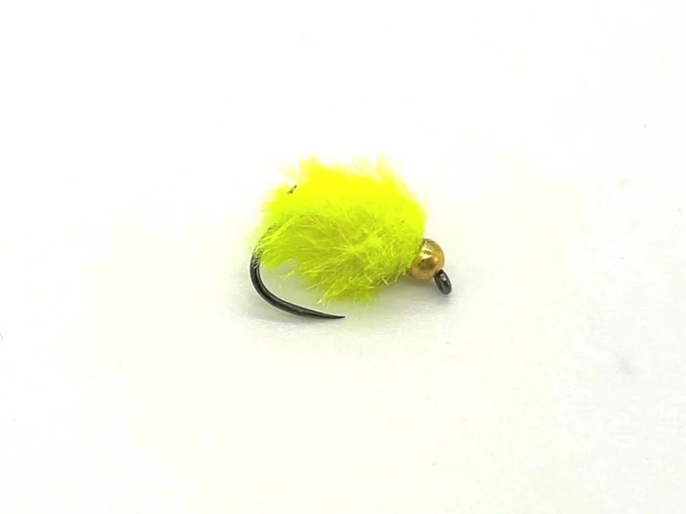 Goldhead Eggstacy Fluro Yellow Trout Fly Fishing Fly