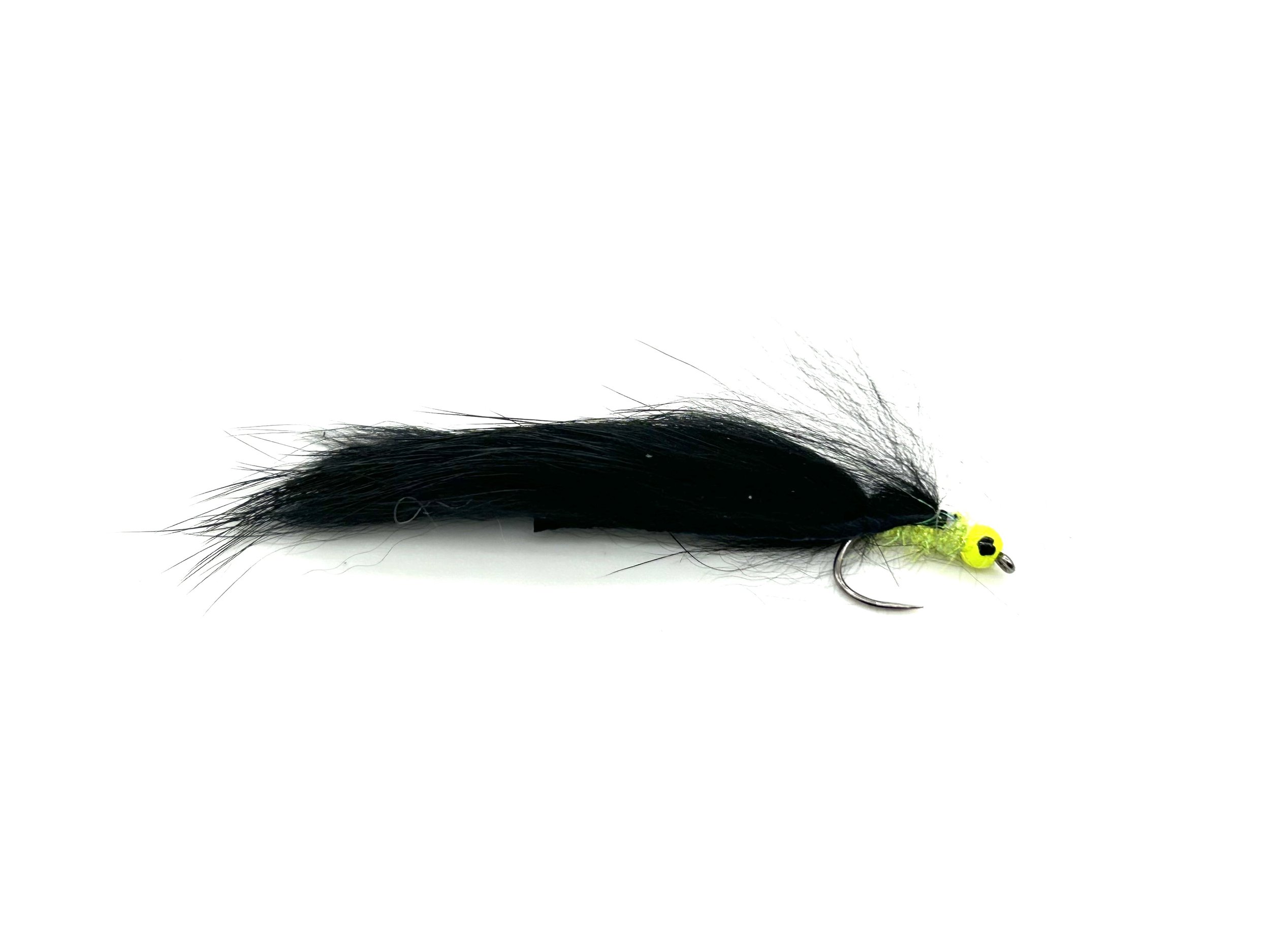 Black Hothead Zonker flies for trout fly fishing. A very popular lure or attractor fly for both brown trout and rainbow trout.