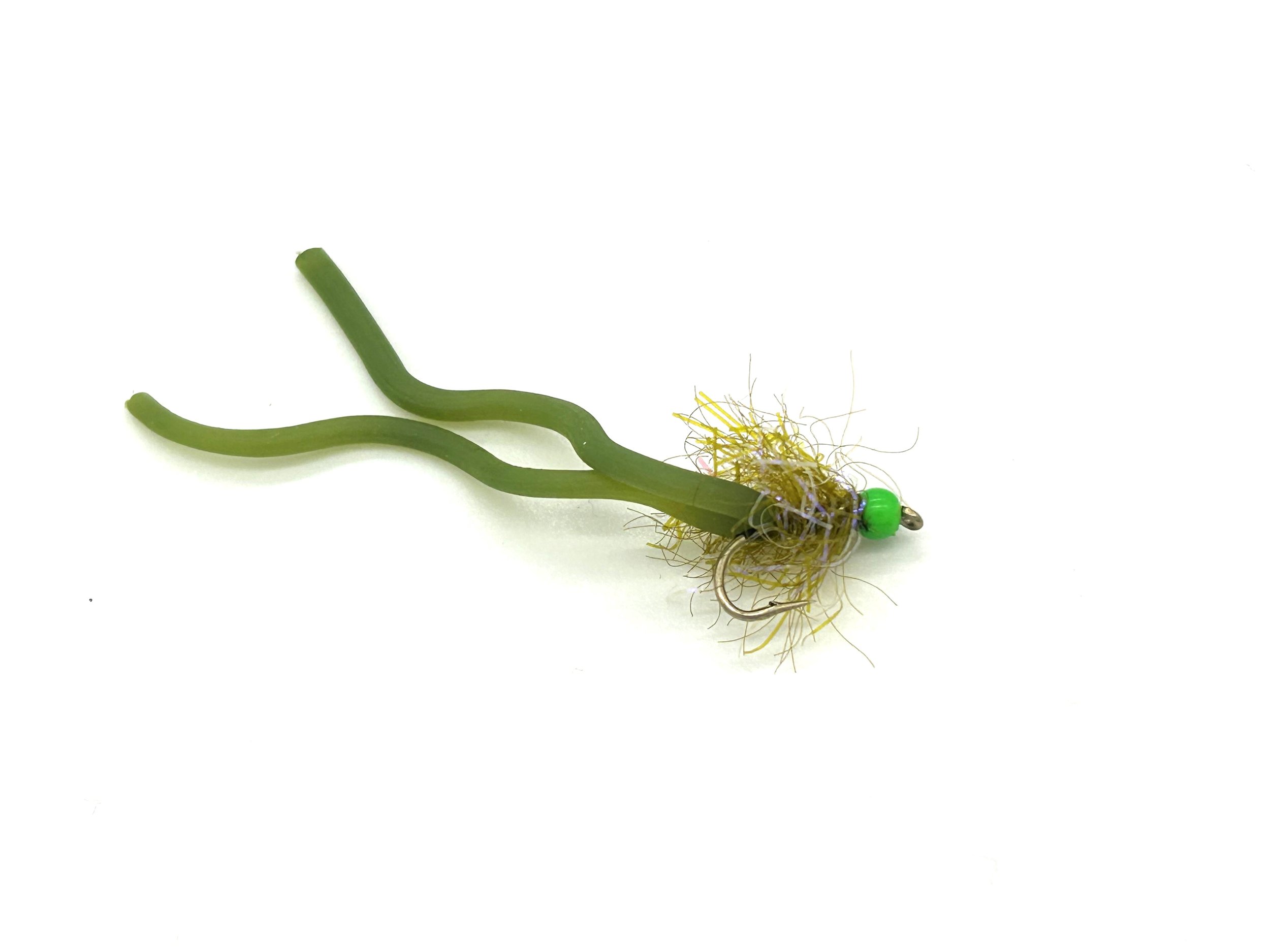 Olive Hothead Squirmy Wormies For Trout Fly Fishing