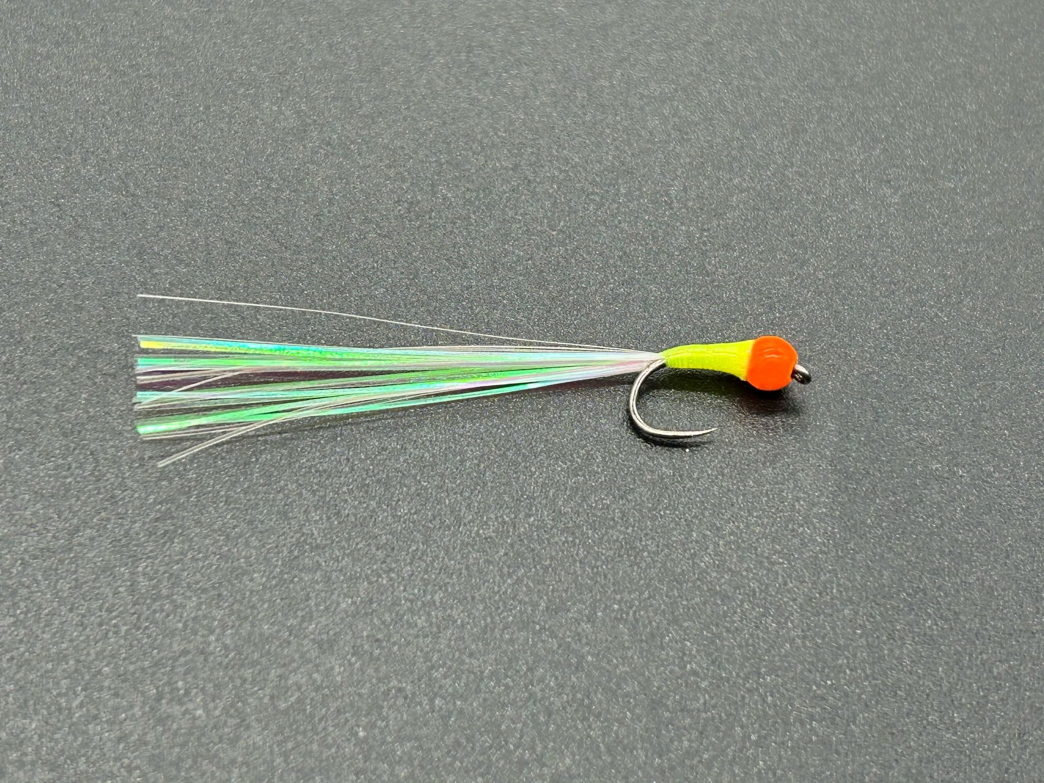 3 x Firebird Stalking Bug - Orange Tungsten Bead, Yellow Body, Pearl Tail Trout Fly