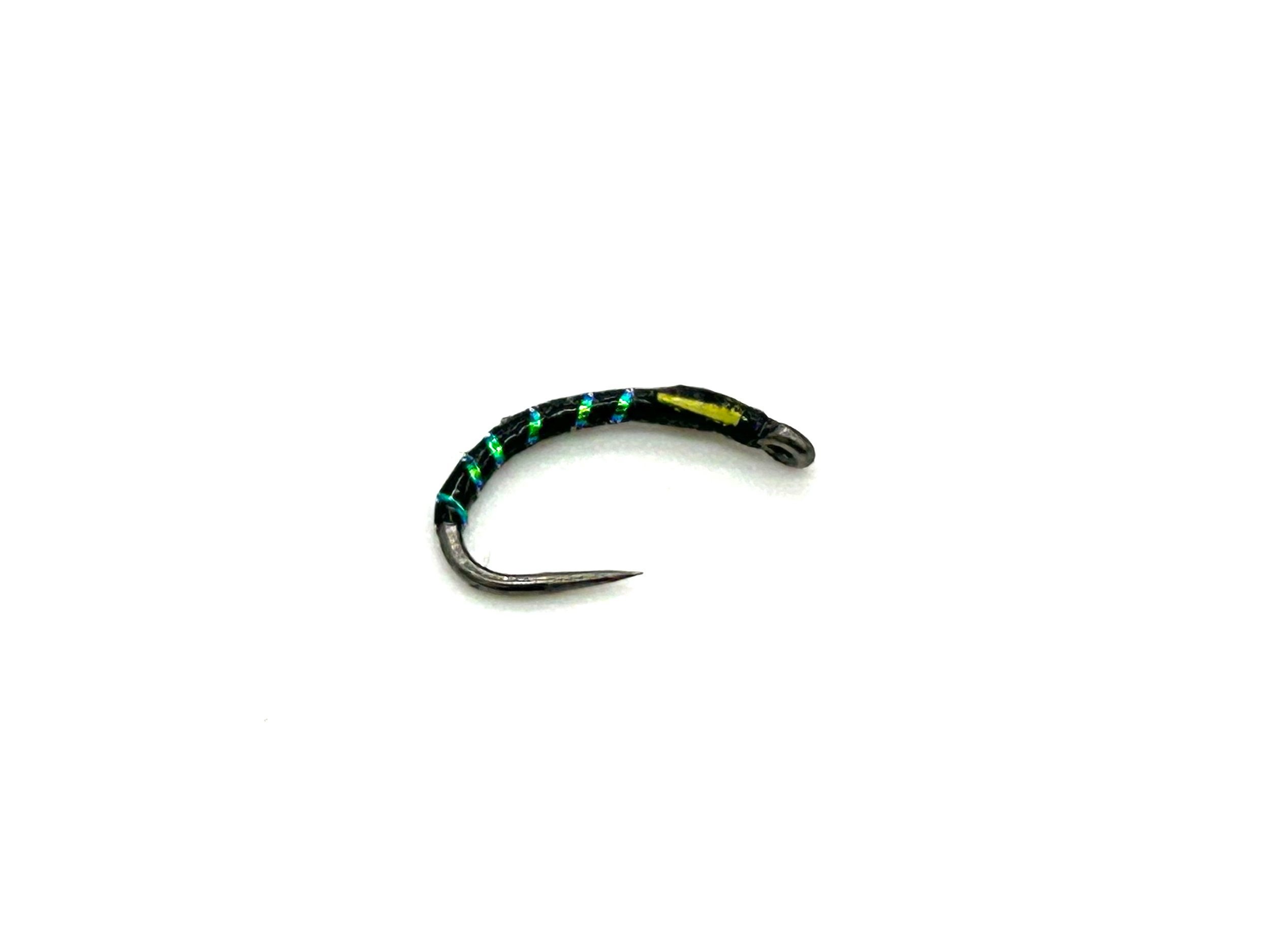 Black & Pearl Buzzer flies for trout fly fishing