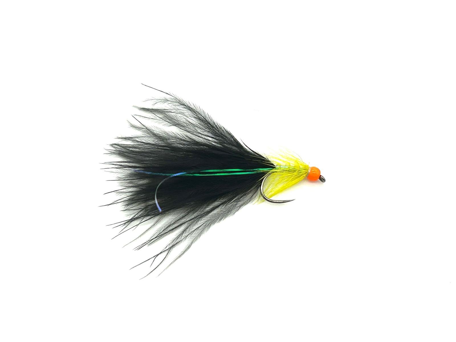 Hothead Dancer Yellow Body with a Black Tail for Trout Fly Fishing