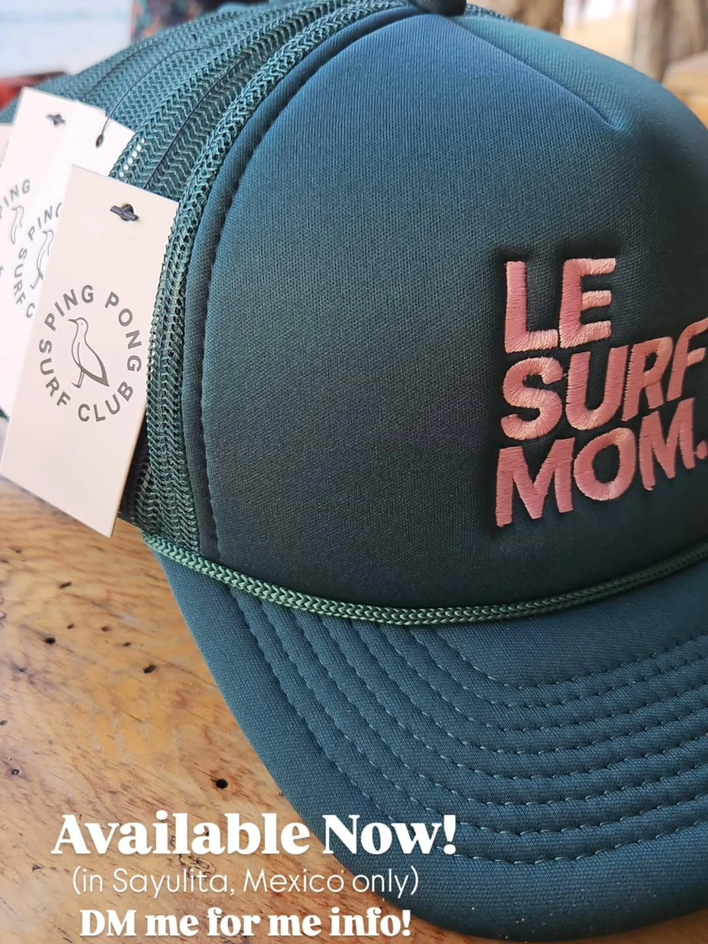 Side hustle. 
.
Because I AM a wedding planner, but I AM also a Le Surf Mom! 🏄&zwj;♀️
.
Available in Sayulita &amp; surrounding areas only. Get in touch for more details and while supply lasts!!
.
.
@lesurfclubmexico @pingpongsurfclub 
.
#sayulita #
