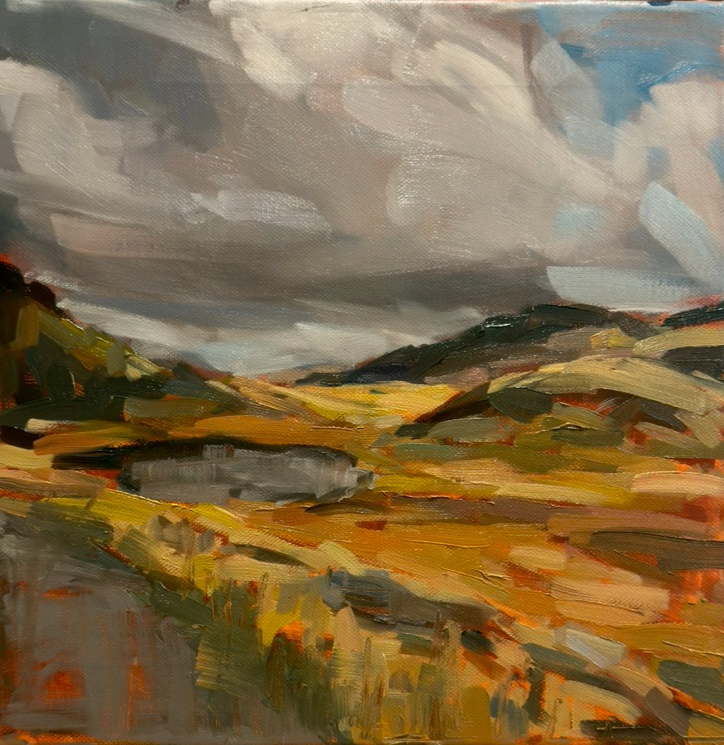 The Miners Track (Snowdonia Wales) 2024 30cmx30cm Oil on Canvas AVAILABLE