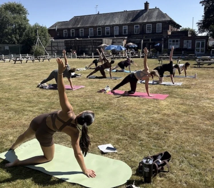 Outdoor mat Pilates + The Açai Social Club with Laila Malik