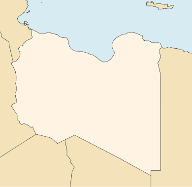 Military Power Rankings map of Libya
