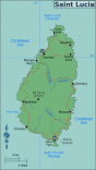 Military Power Rankings map of Saint Lucia