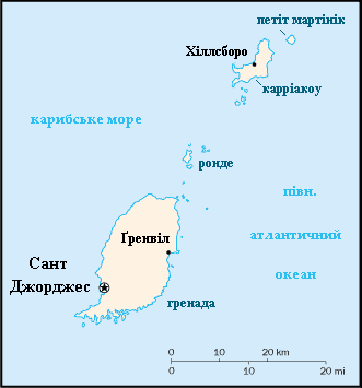 Military Power Rankings Map of Grenada
