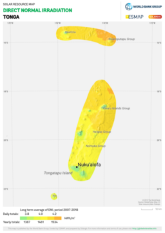 Military Power Rankings map of Tonga