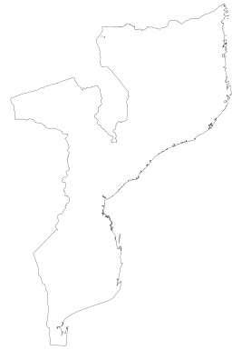 Military Power Rankings map of Mozambique