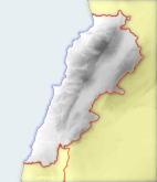 Military Power Rankings map of Lebanon
