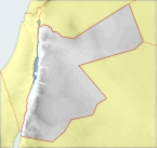 Military Power Rankings map of Jordan
