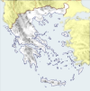 Military Power Rankings map of Greece