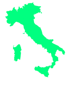 Military Power Rankings map of Italy