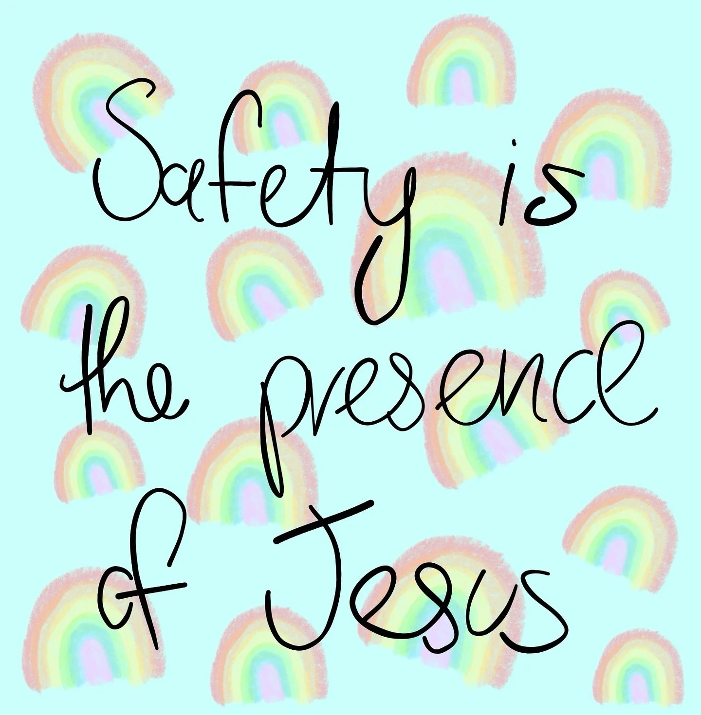 Reminder from Gina 🌈 Safety is the presence of Jesus. 

When you feel uncertain or unsafe, let this reminder comfort you. The Lord&rsquo;s got you. ❤️

Gina loves you, so does Jesus. Go #LiveLikeGina 💚💙