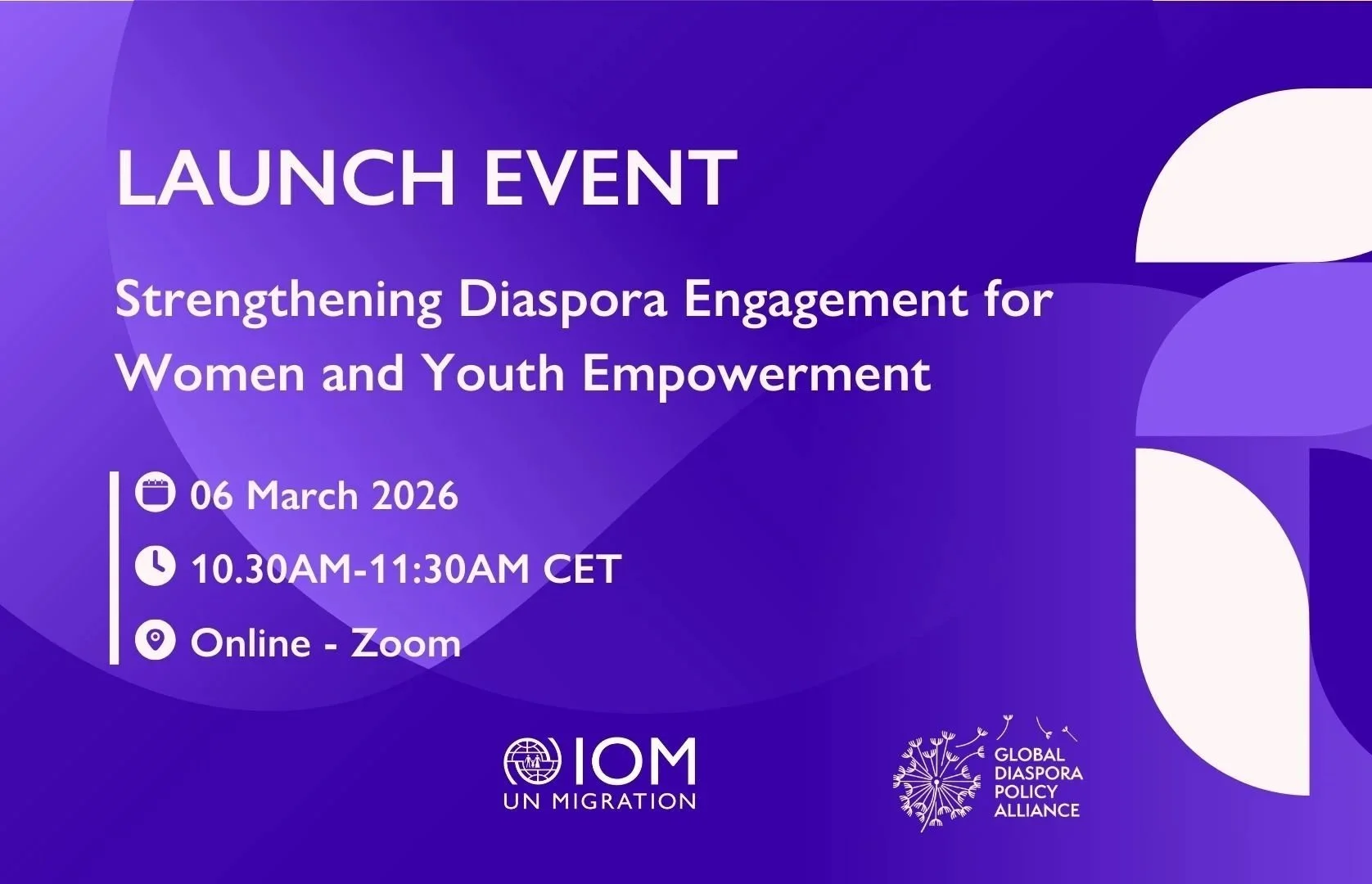 Launch Event: Strengthening Diaspora Engagement for Women and Youth Empowerment