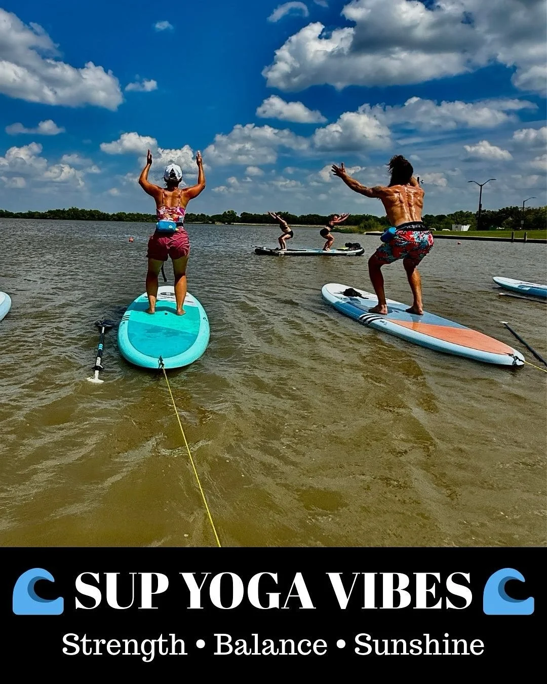 Shout-out to everyone who joined us for Stand-Up Paddleboard Yoga this summer and @flatwaterfitnessandfun 🌊💜 Balance isn&rsquo;t about perfection &mdash; it&rsquo;s about finding steadiness even when life feels unsteady. SUP Yoga gave us strength, 