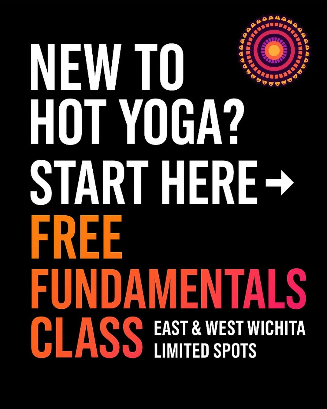 🔥 Curious about hot yoga? Now&rsquo;s your chance to try it FREE!

Join our 45-minute Hot Yoga Fundamentals&mdash;perfect for beginners, athletes, busy parents, or anyone who needs a reset. Learn alignment, breath control, and functional movement in