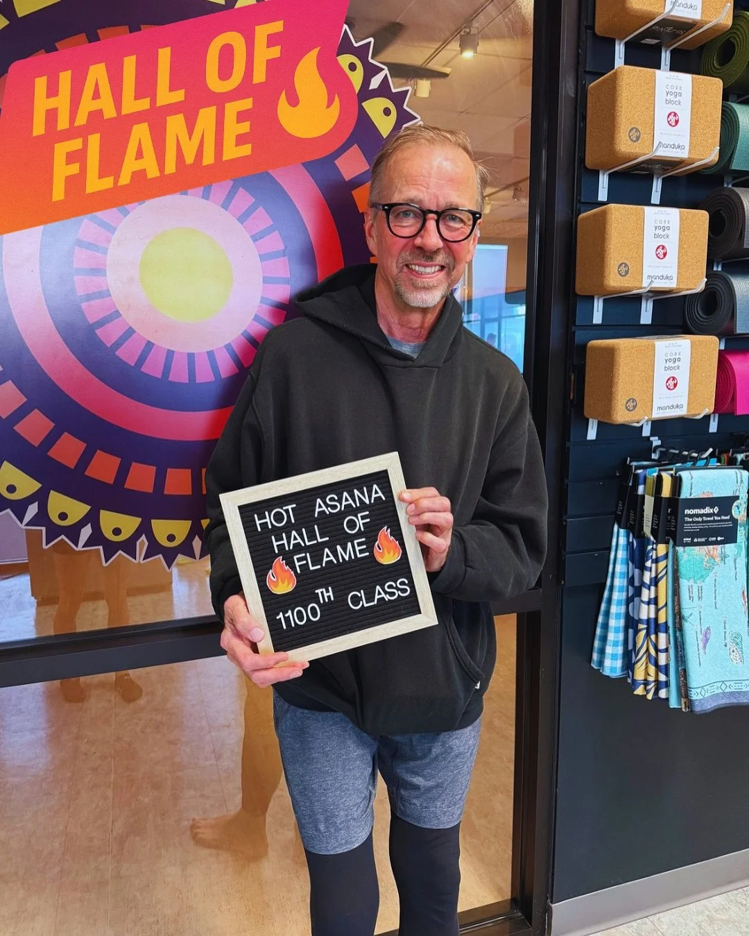 🔥 HALL OF FLAME DOUBLE FEATURE 🔥
Two milestones. Two legends. One unstoppable Hot Asana community.

✨ 1,100 CLASSES
This isn&rsquo;t just dedication &mdash; it&rsquo;s a masterclass in what consistency inside a 99&deg; room can create.
Strength. Re