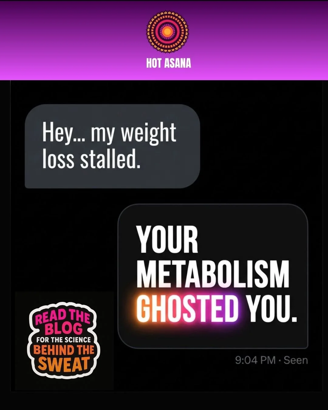 Stuck in a weight-loss plateau even though you&rsquo;re working out and eating clean?

You&rsquo;re not broken &mdash; your body adapted. That&rsquo;s metabolic adaptation, and it can drop your daily burn by ~500 calories/day. Translation: the old &l