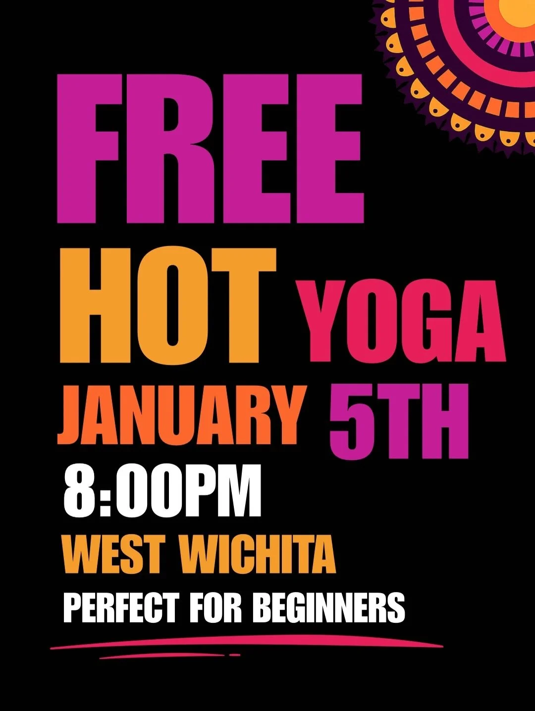 🔥 FREE HOT YOGA &bull; WICHITA 🔥

If you&rsquo;ve ever been curious about hot yoga&mdash;but felt unsure, intimidated, or &ldquo;not ready yet&rdquo;&mdash;this is for you.

We&rsquo;re hosting two FREE Hot Yoga Fundamentals classes, built specific