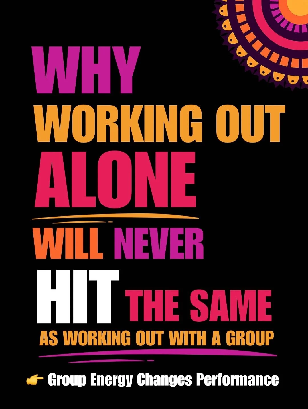 If you&rsquo;ve ever wondered why working out alone never sticks, here&rsquo;s the real reason:

It&rsquo;s not discipline.
It&rsquo;s environment.

When people train alone, effort drops faster.
Reps get negotiated.
Standards quietly lower.

That&rsq
