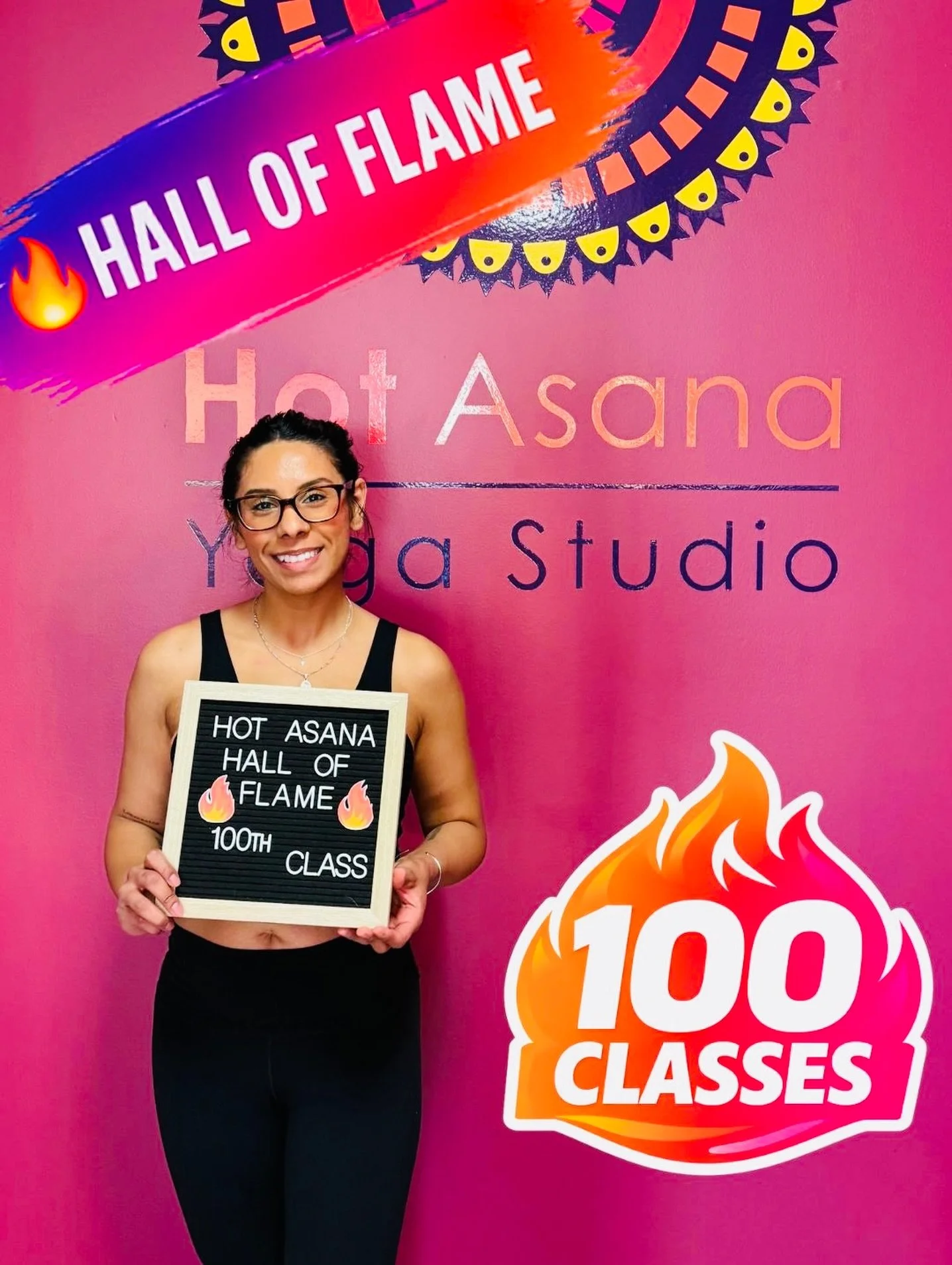 🔥 100 CLASSES. BUILT TO LAST. 🔥
👇 Drop a 🔥 to celebrate this milestone

Evelyn just completed 100 hot yoga classes at Hot Asana Yoga Studio&mdash;a powerful marker of commitment, growth, and consistency.
One hundred times choosing the mat. One hu