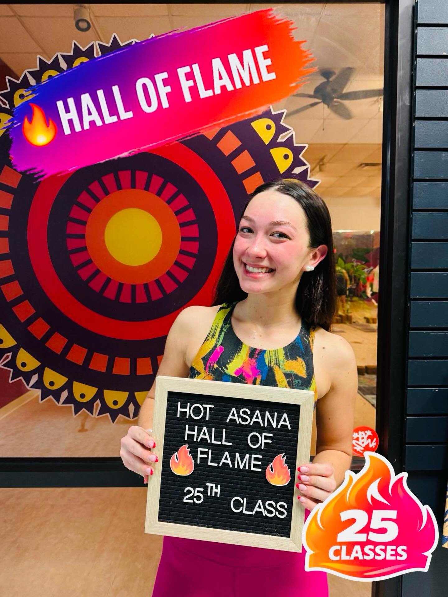 🔥 25 CLASSES. JUST GETTING STARTED. 🔥
👇 Drop a 🔥 and hype her up

Natalee just crushed her 25th hot yoga class at Hot Asana Yoga Studio and the momentum is building.

Twenty-five times stepping into the heat.
Twenty-five times choosing strength o