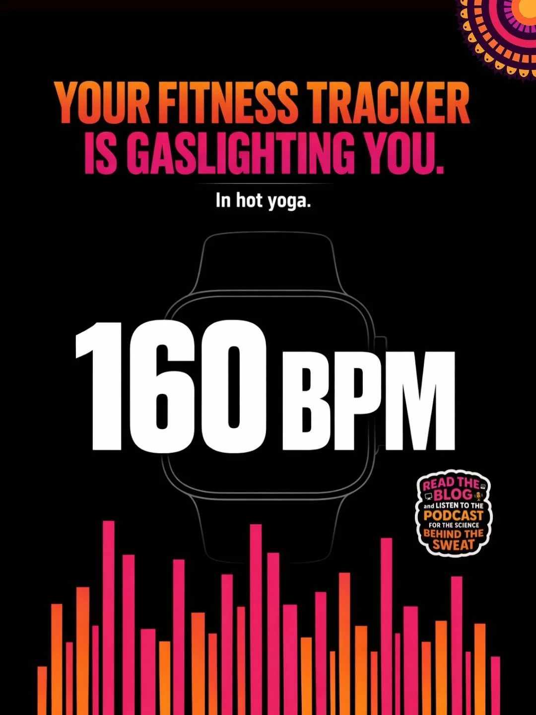 Why is my heart rate so high in hot yoga? ❤️

If you&rsquo;ve ever looked down at your fitness tracker during a heated class and seen 150&ndash;170 BPM, you&rsquo;re not crazy for wondering.

But you&rsquo;re also not overtraining.

It&rsquo;s called