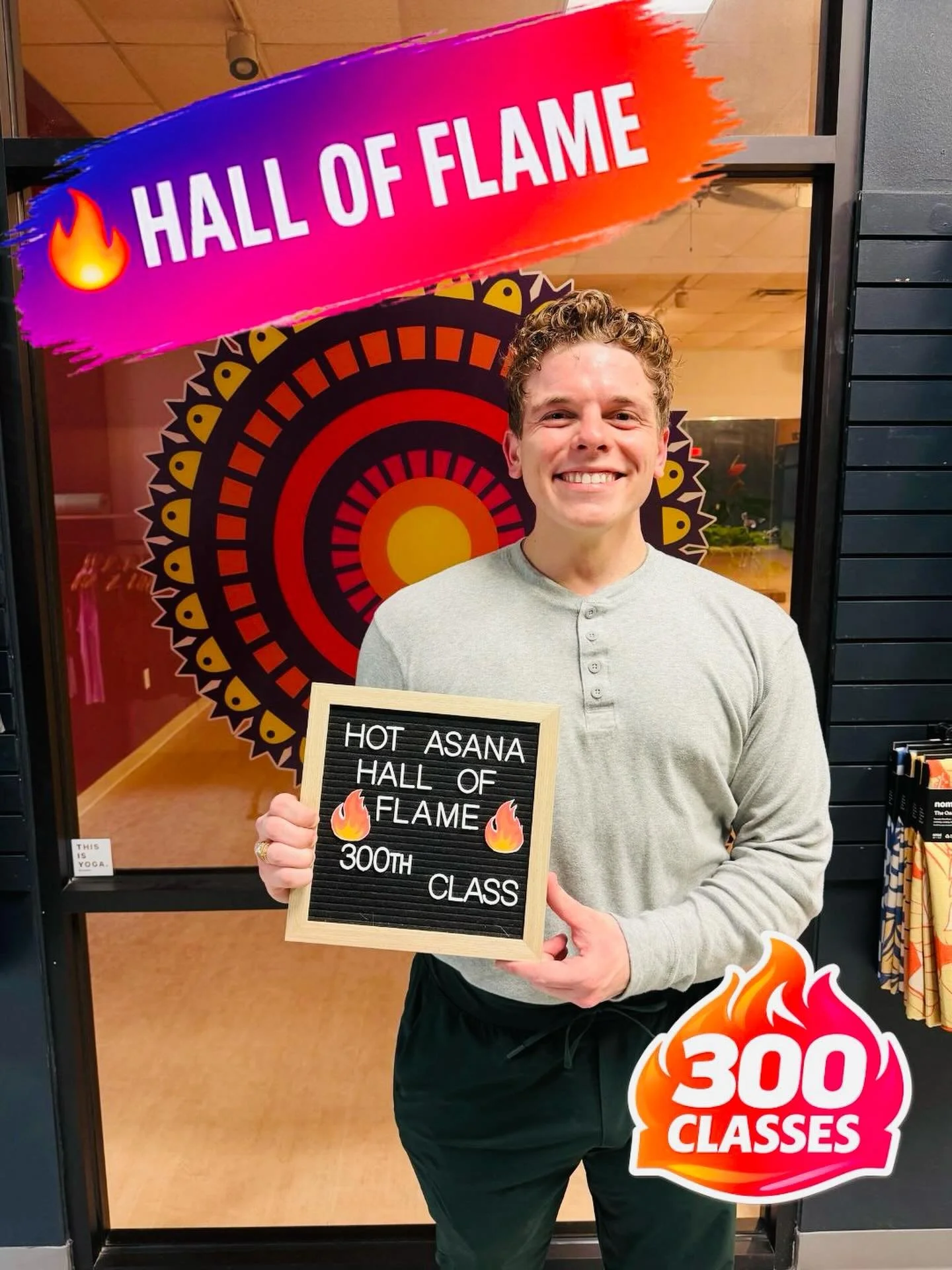 🔥 300 CLASSES. ON A ROLL. 🔥
👇 Drop a 🔥 and celebrate this milestone

Marak just hit 300 hot yoga classes at Hot Asana Yoga Studio and he is not slowing down.

Three hundred classes of heat.
Three hundred decisions to show up.
Three hundred reps o