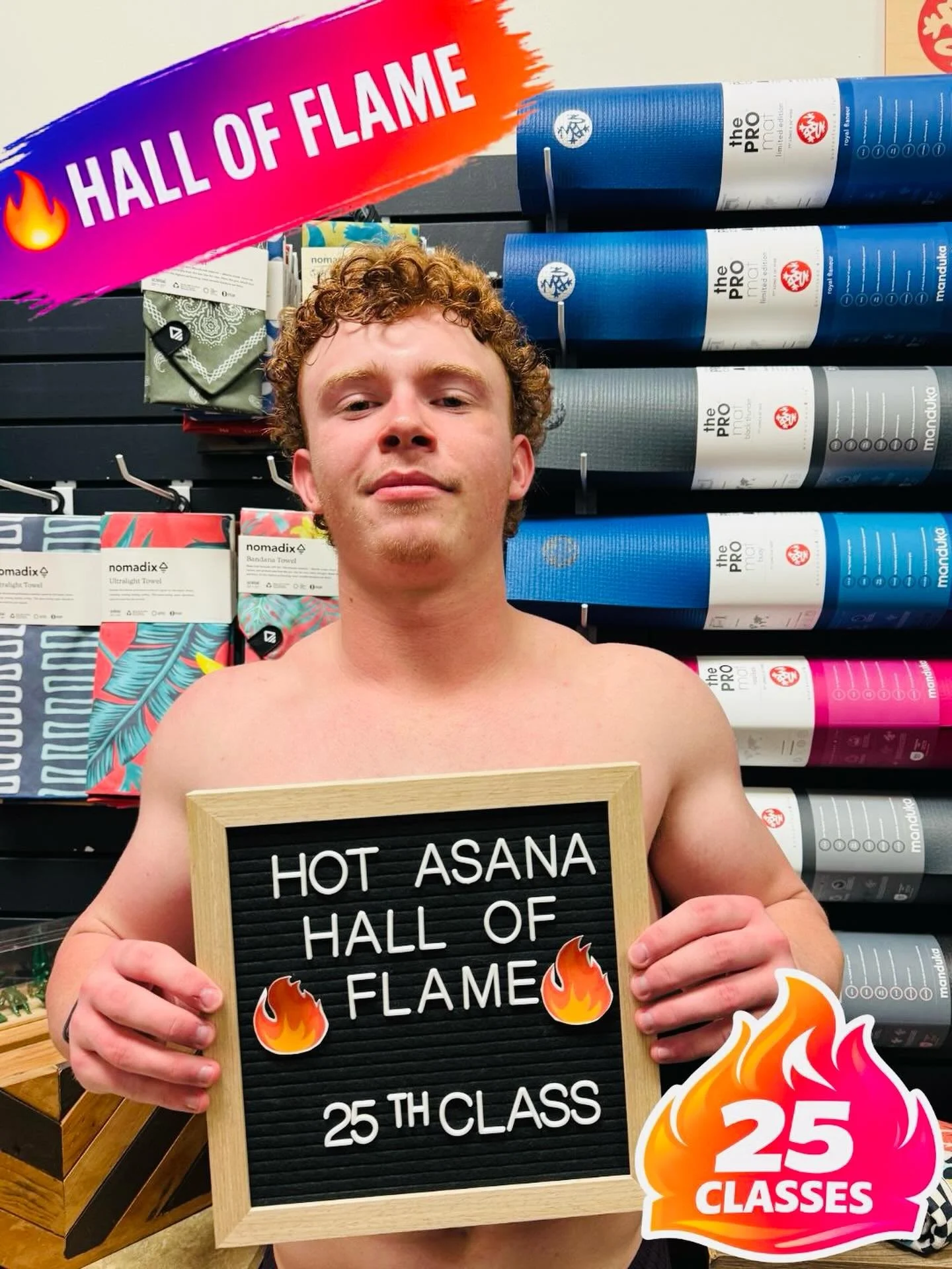 🔥 25 CLASSES. BUILDING POWER. 🔥
👇 Drop a 🔥 and hype him up

Max just hit his 25th hot yoga class at Hot Asana Yoga Studio and he&rsquo;s been putting in the work.

He stacked up the reps in Hot Yoga Fundamentals, built his base, then stepped into