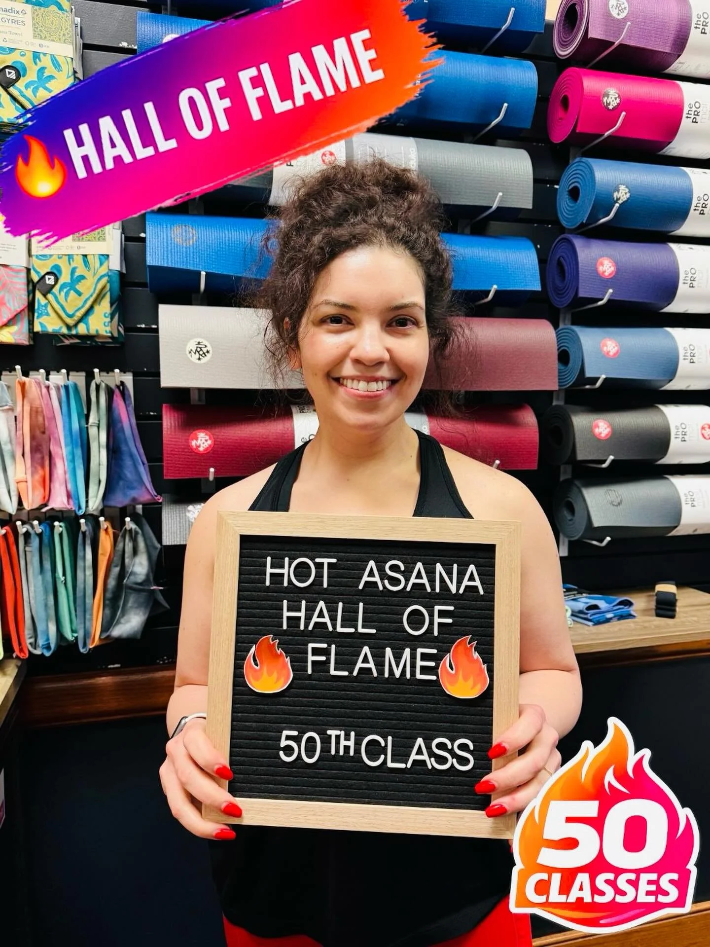 🔥 50 CLASSES. STRONG START. BIG ADVENTURES AHEAD. 
👇 Drop a 🔥 and celebrate Jane

Jane just hit 50 classes at Hot Asana Yoga Studio and she earned every one of them.

She kicked things off in Hot Yoga Fundamentals, built a strong base, and was alw
