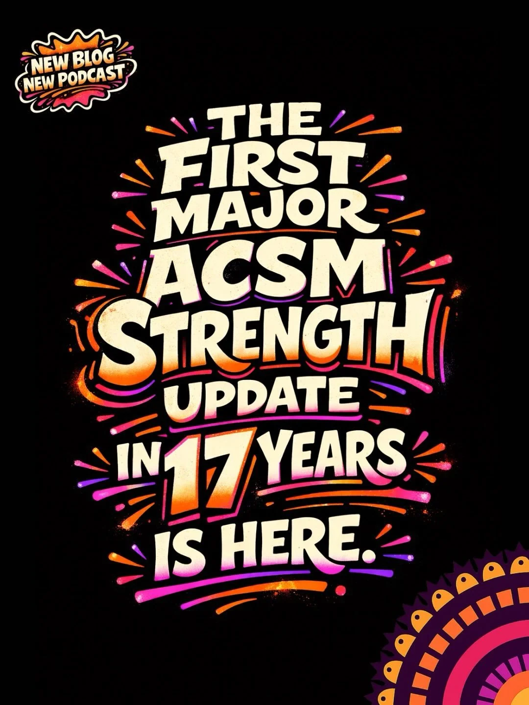 The biggest ACSM strength update in 17 years is here.

And the big takeaway is not &ldquo;you need a more complicated program.&rdquo;

It&rsquo;s this:
Consistency beats complexity.
Effort drives adaptation.
Bodyweight counts.
Bands count.
Training y