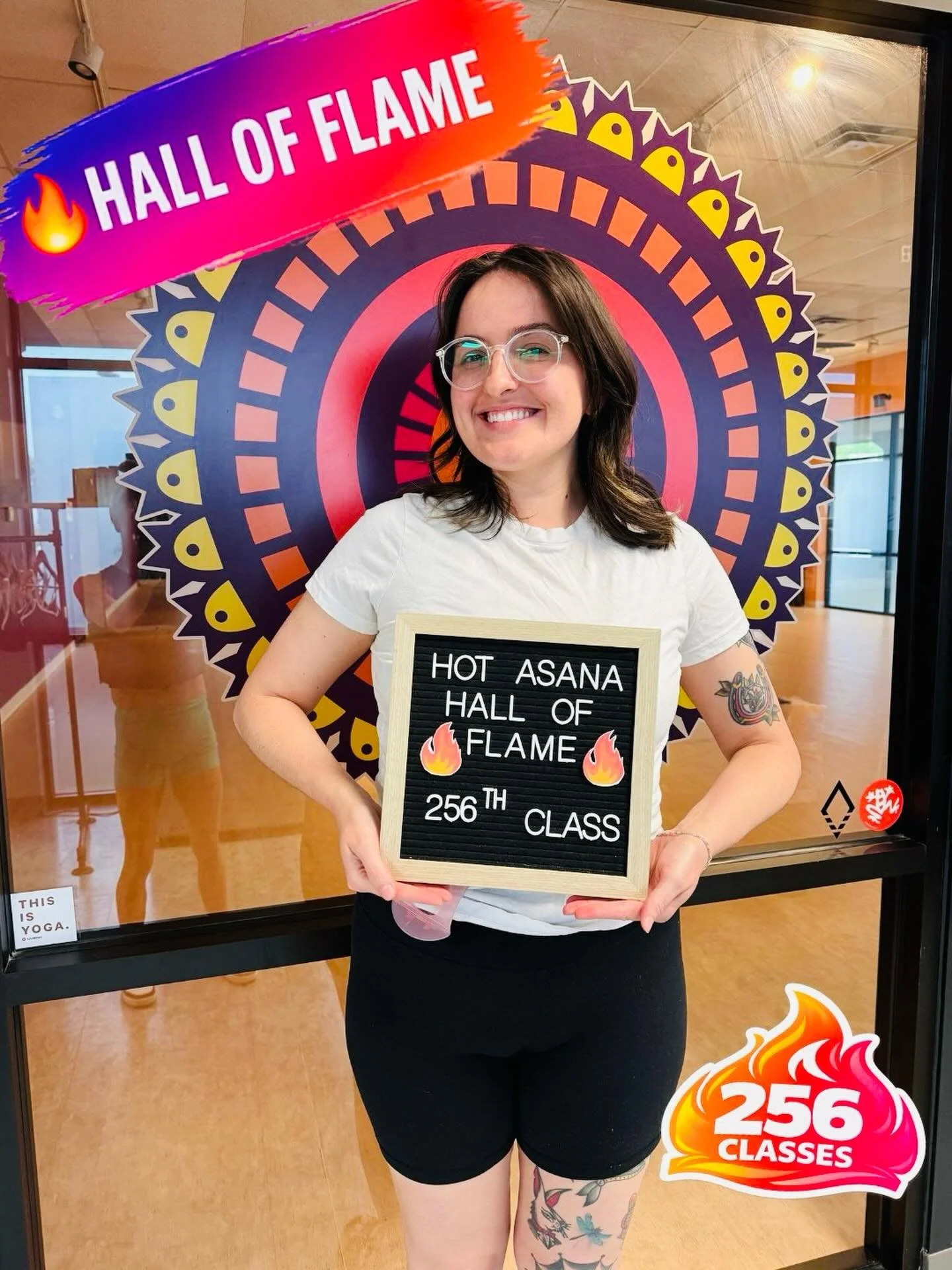 🔥 256 CLASSES. EVERY ONE COUNTS. 🔥
👇 Drop a 🔥 and celebrate Jaci

Jaci just hit 256 classes at Hot Asana Yoga Studio&hellip; and we&rsquo;re not rounding down to 250.

Because every class matters.
Every rep. Every drop of sweat. Every time she sh