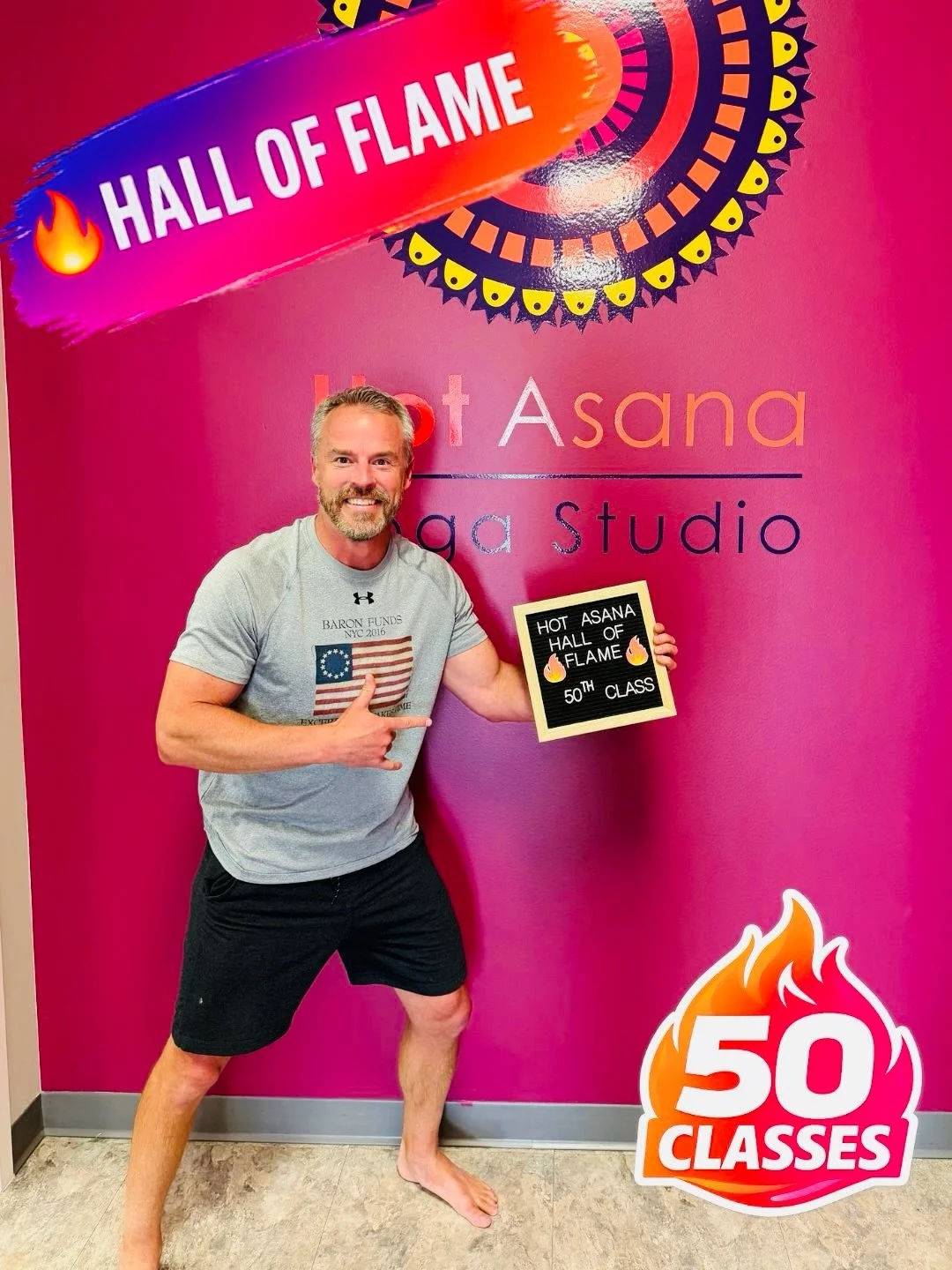 🔥 50 CLASSES. BUILT DIFFERENT. 🔥
👇 Drop a 🔥 and celebrate Mike

Mike just hit 50 classes at Hot Asana Yoga Studio and he attacks every class like an athlete.

Strong. Focused. Beast mode.

He shows up ready to work, pushes hard, and keeps levelin
