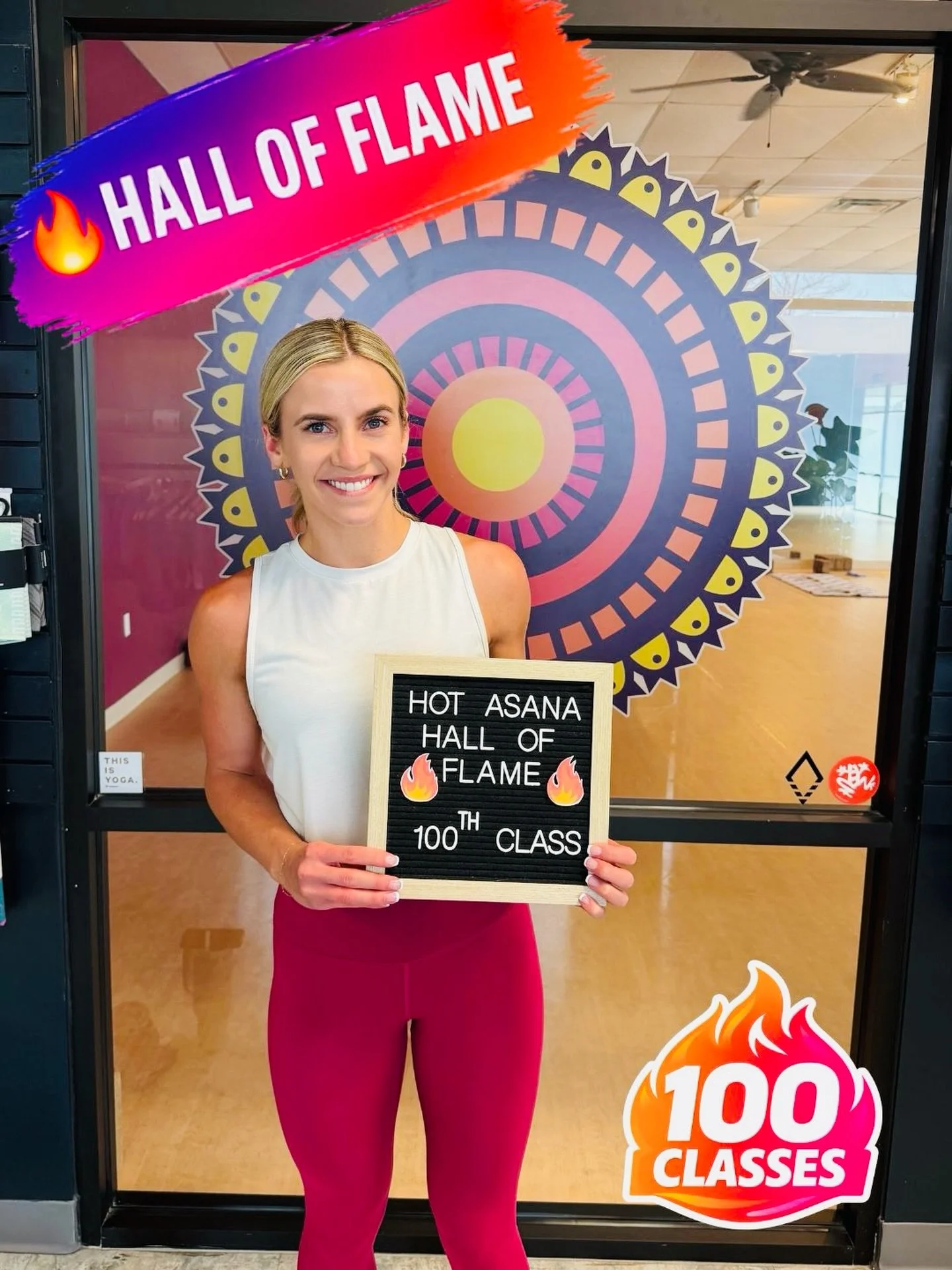 🔥 100 CLASSES. CENTURY CLUB. 🔥
👇 Drop a 🔥 and celebrate Isabella

Isabella just hit 100 classes at Hot Asana Yoga Studio and that&rsquo;s a milestone worth celebrating. 💥

One hundred times showing up.
One hundred times stepping into the heat.
O