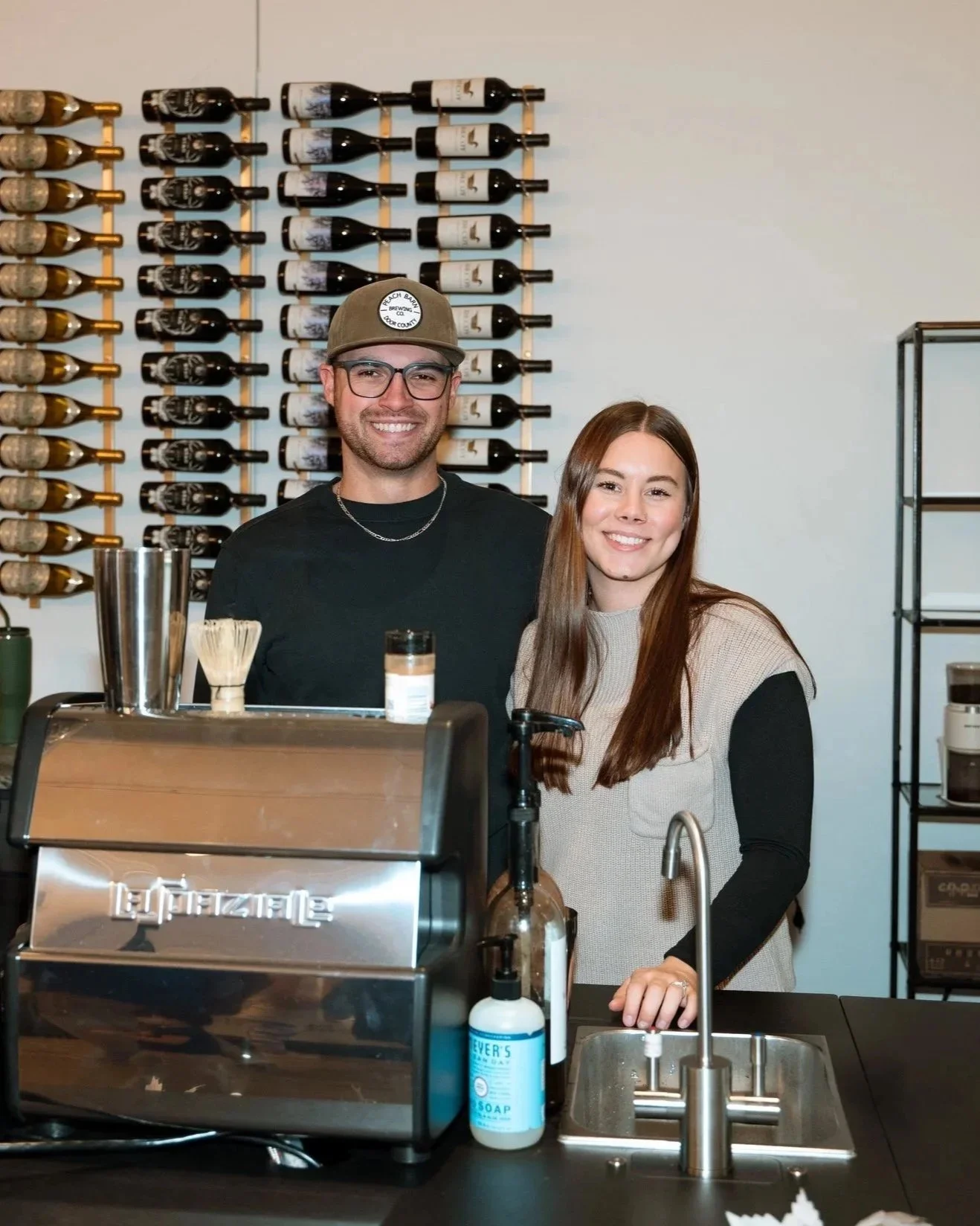 Dray's Coffee Co. mobile coffee cart and team in Black Creek, WI