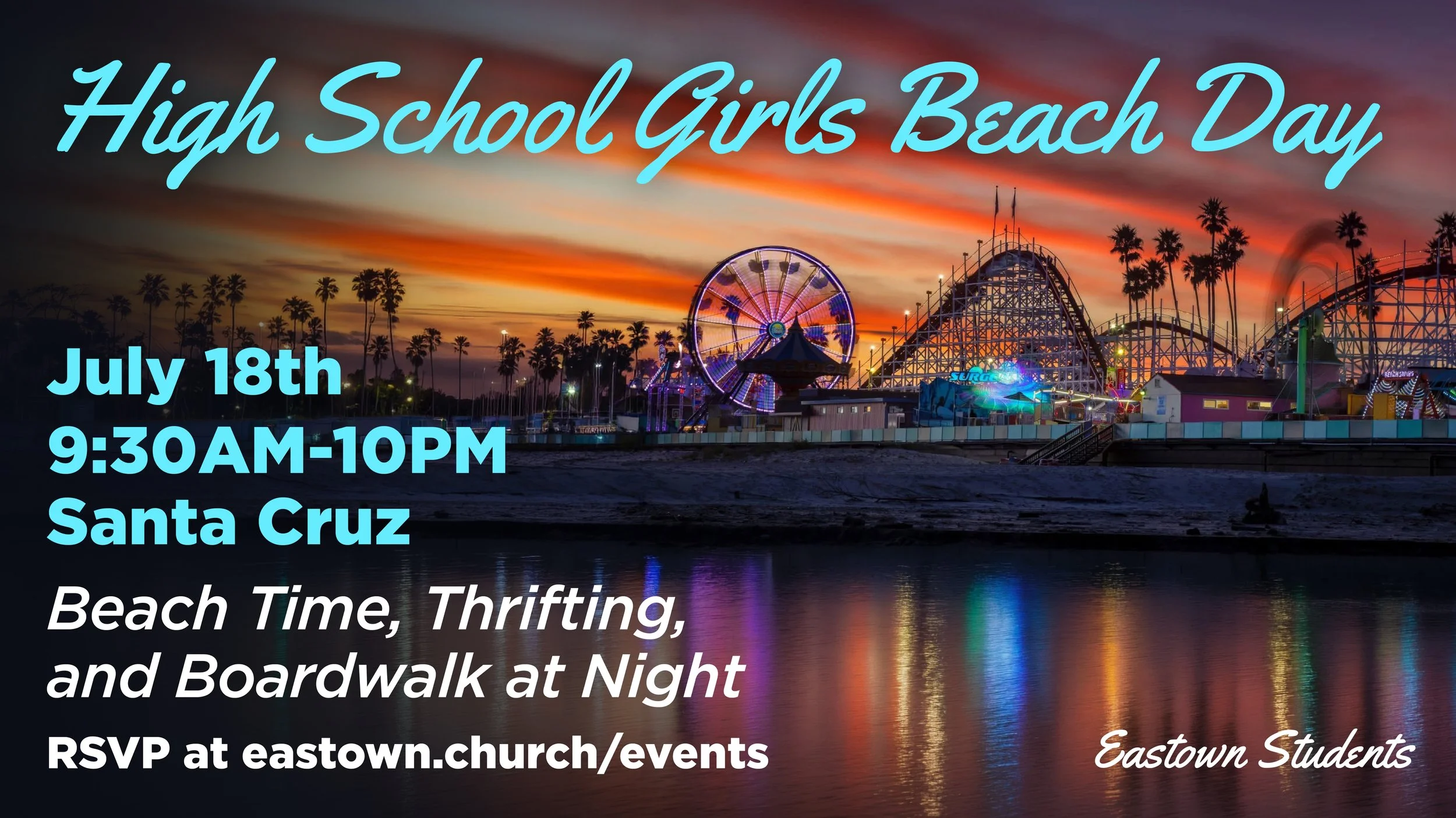 Eastown High School Girls  Beach Day