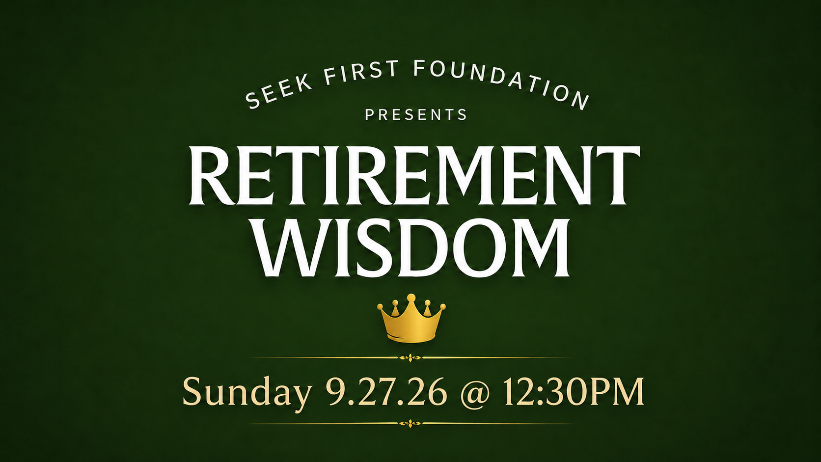 Retirement Wisdom Workshop